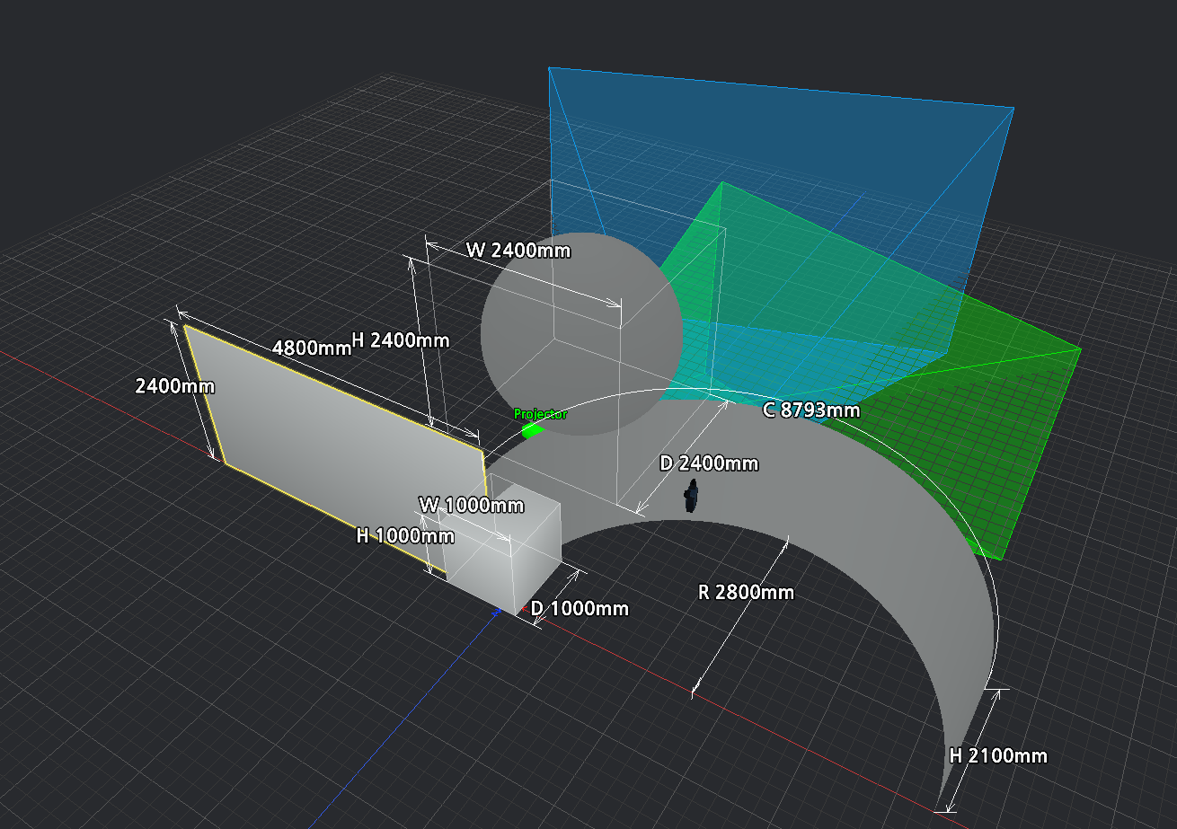 3D View에 생성된 기본 오브젝트 예시