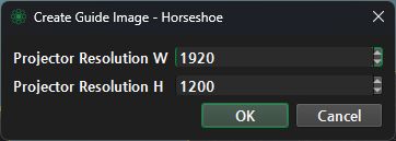 Projector Resolution W=1920, H=1200
