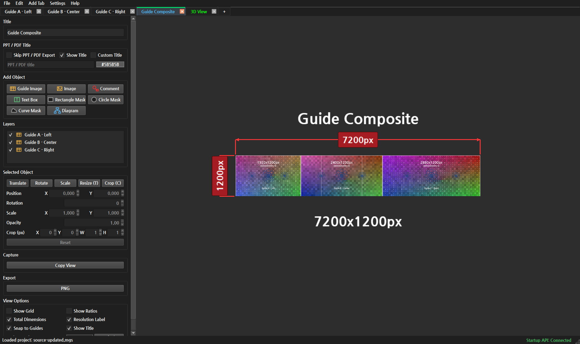 Canvas referencing B with numbers off and circles enabled