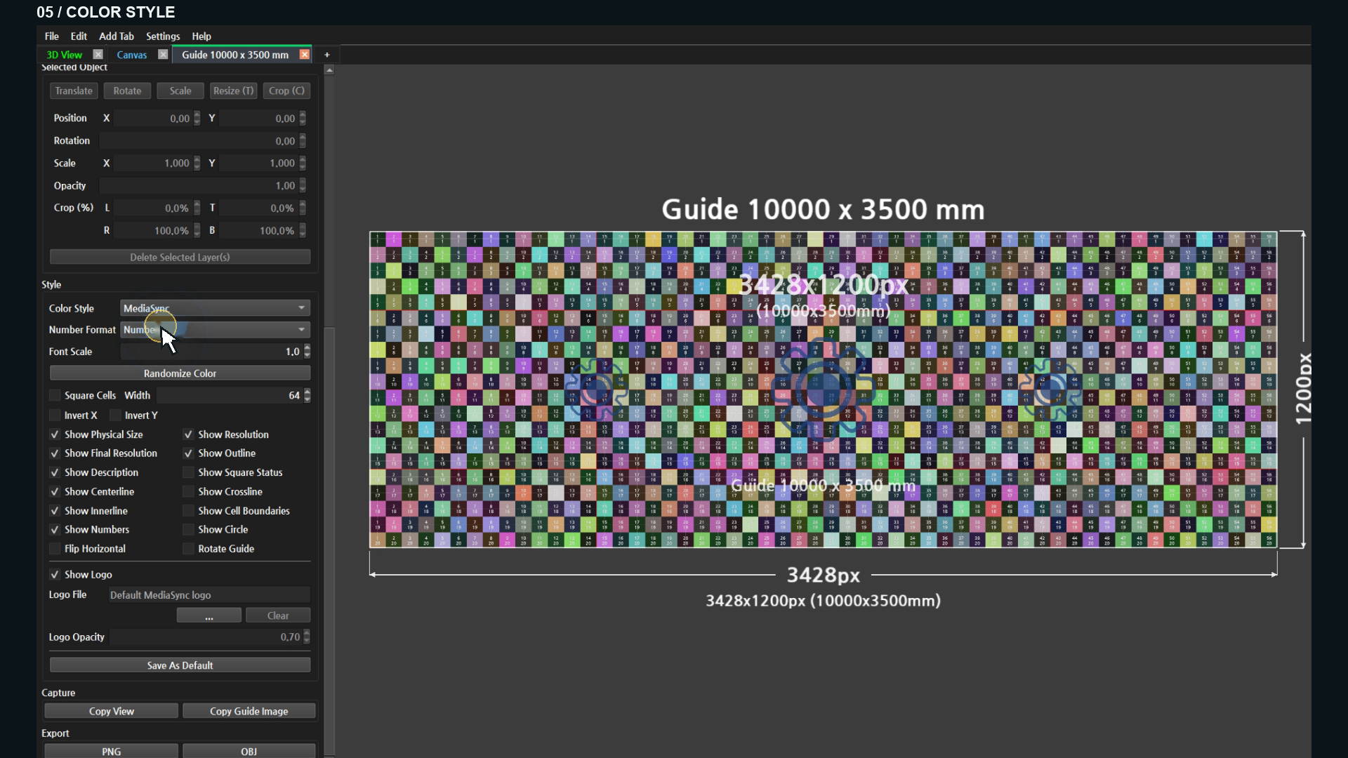 Color Style changed to MediaSync