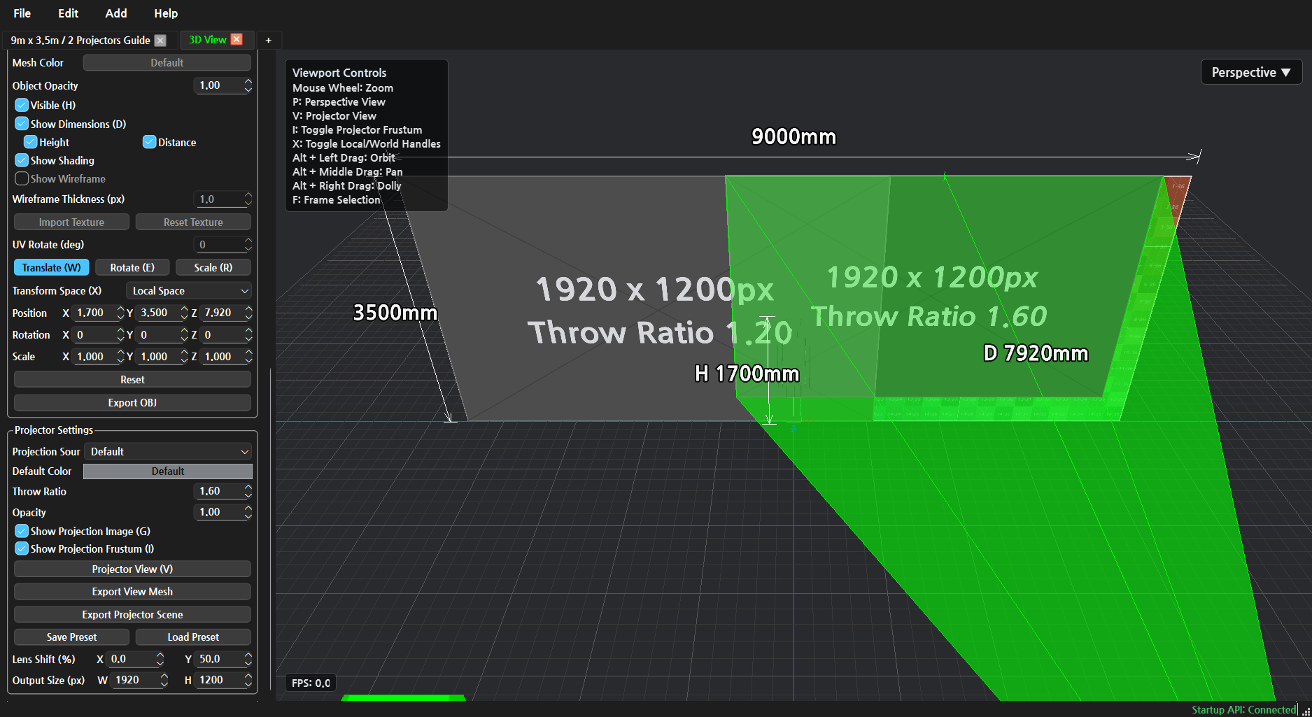 3D View Zoom 예시