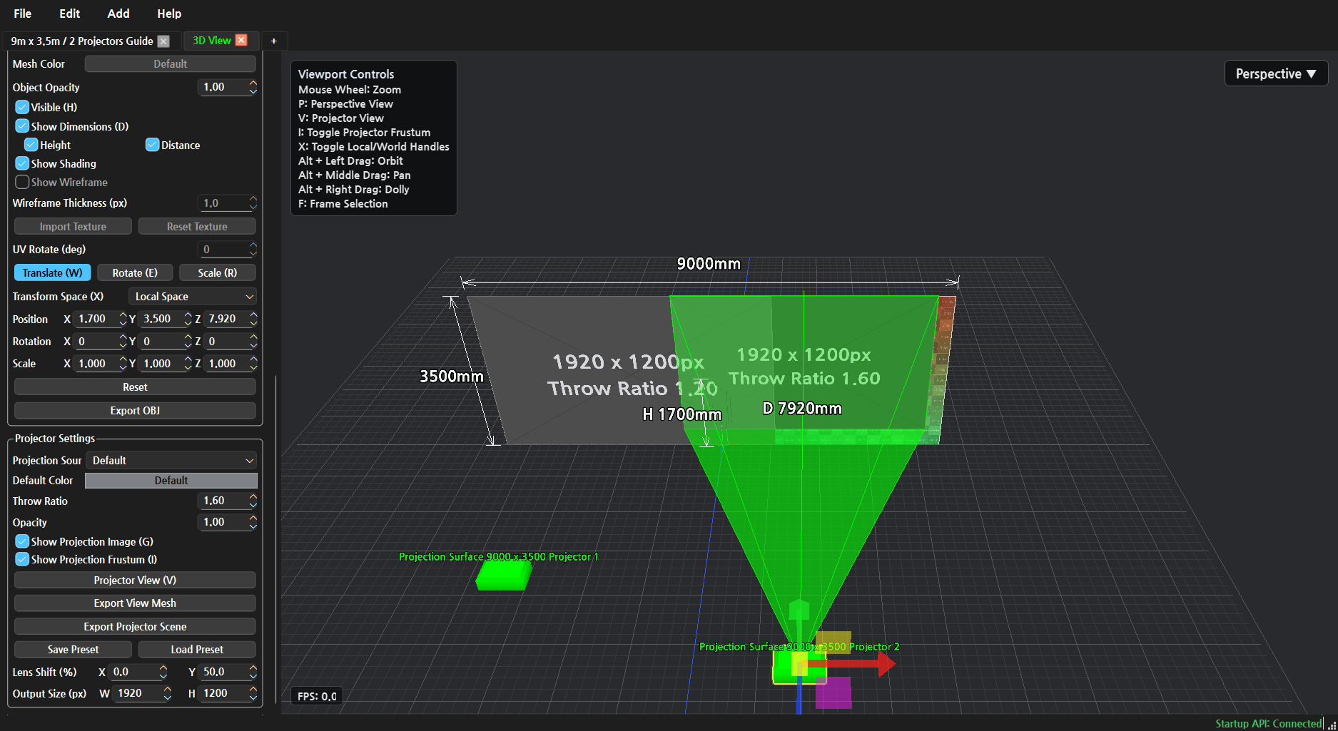 3D View Pan 예시